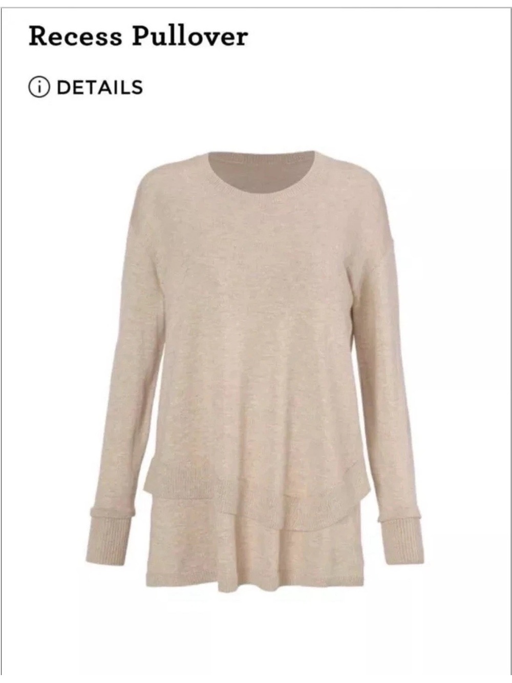 Cabi Recess Pullover XS item 4478
Long-Sleeve Sweater Heather Brown